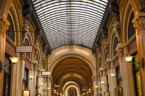 Внутри Ferstel Passage Palais Ferstel Вене Австрия Лицензионные Стоковые Изображения