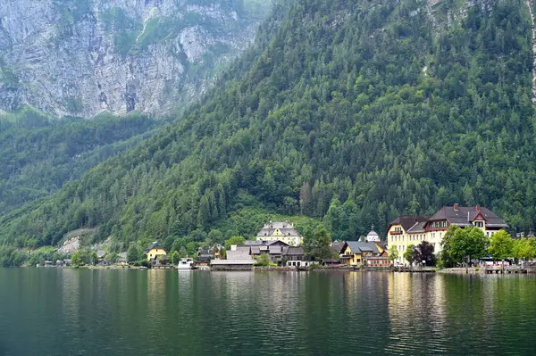 Wioska Hallstatt Alpach Austriackich — Zdjęcie stockowe
