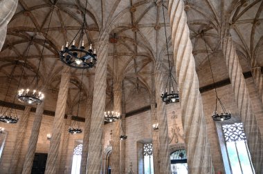 Llotja de la Seda Valencia İspanya ipek pazarı.