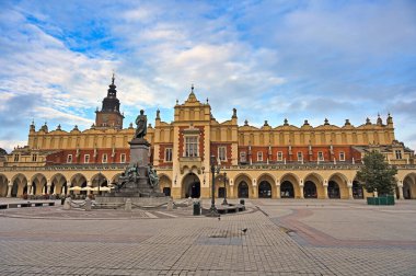 Yaşlı Sukiennice Krakow Meydanı Polonya 'da