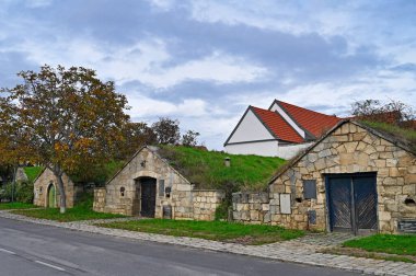Avusturya, Purbach 'taki eski şarap mahzenleri.
