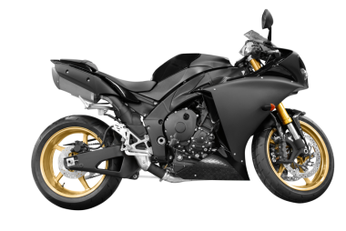 siyah hızlı transparan motosiklet