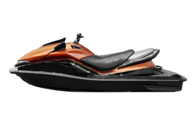 hızlı modern jet ski şeffaf