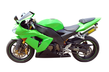 yeşil hızlı hızlı motosiklet şeffaf