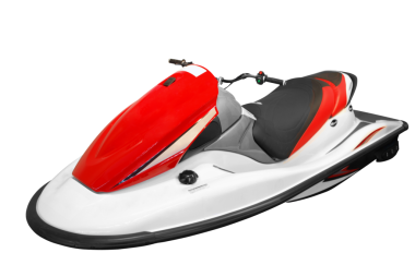 kırmızı ve beyaz jet ski şeffaf