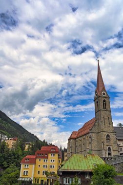 Avusturya kayak ve kaplıca merkezi Bad Gastein, Salzburgerland, Avusturya 