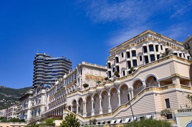 Monte Carlo, Monaco 'daki güzel eski binalar.