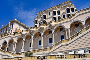 Monte Carlo, Monaco 'daki güzel eski bina cephesi