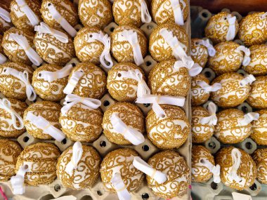 Avusturya, Viyana 'da renkli Paskalya yumurtası pazarı 
