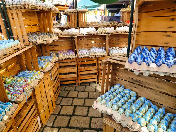 Paskalya yumurtaları, Freyung pazarı, Am Hof, Viyana, Avusturya 