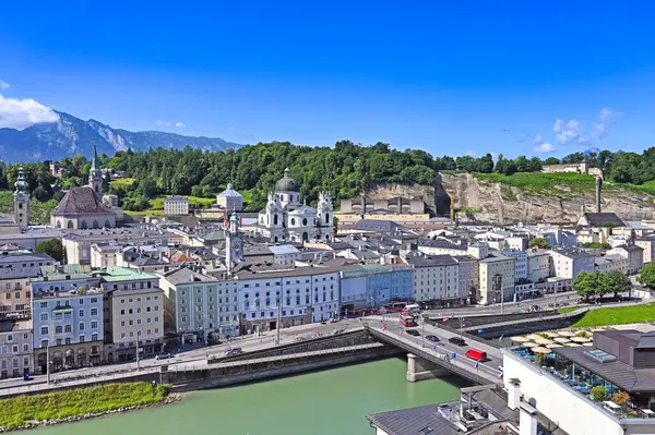 Salzburg ve Salzach nehri şehri, Avusturya