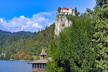 Bled Castle, peyzaj, Slovenya Göl Manzarası