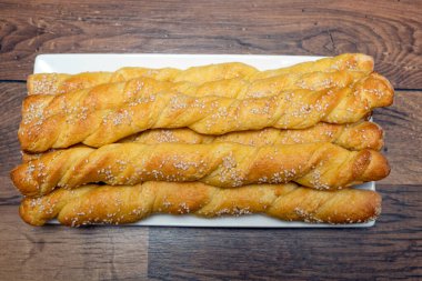 pasta meze peynir ve susam