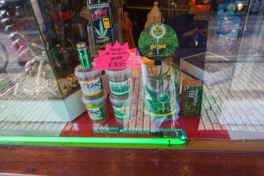 Esrar dükkanları, Amsterdan, Hollanda