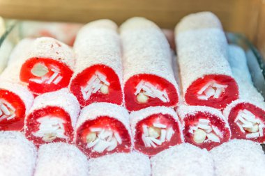 Türk tatlısına yakın çekim