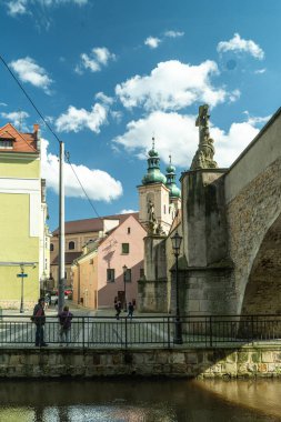 Klodzko, Lowersilesia, Poland 08 August 23 - Gothic Wits Stwosz's bridge in klodzko, clipart