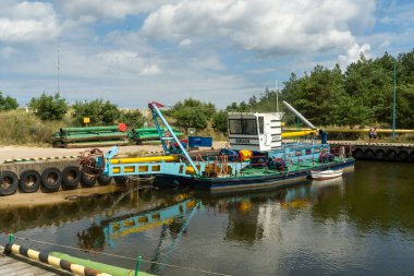 Dzwirzyno, Batı Pomerania, Polonya 17 Temmuz 2024 Marina, Dzwirzyno kasabasında. Polonya