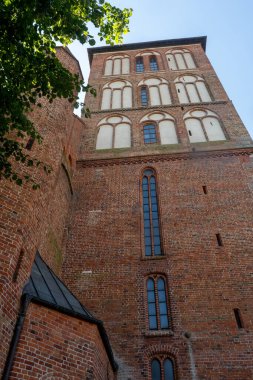 Kolobrzeg, Batı Pomeranya, Polonya 20 Temmuz 2024 Kolobrzeg Katedral Bazilikası