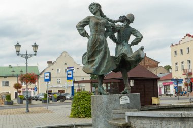 Siewierz, SIlesia, Polonya 11 Ağustos 2024 Siewierz kasabasındaki Mazowsze Anıtı