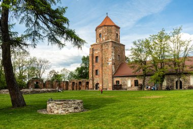 Saçmalık. Silezya Voyvodalığı, Polonya 03 Mayıs 2024 Toszek Kalesi