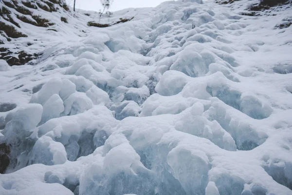 Замороженный Водопад Сиклавица Зимний Сезон — стоковое фото
