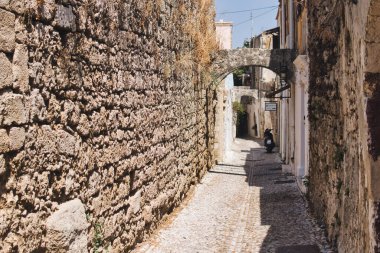 architecture of medieval city of Rhodes in Greece