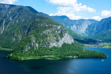Hallsatter Gölü Alpler, Avusturya 'da üst görünüm