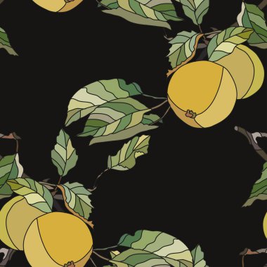 Elma meyvesi dikişsiz desen