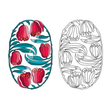 El çizimi çiçek süslemesi, tasarım elementi. Kartlar, davetiyeler, afişler, posterler, baskı tasarımı için kullanılabilir. Çiçek arka planı 