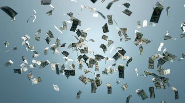Para Düşüyor 100 Amerikan Doları Mali Konsept — Stok fotoğraf