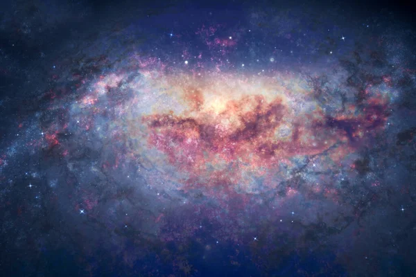 Night Sky Space Nebula Glowing Stars Magical Galaxy Background — Fotografia de Stock