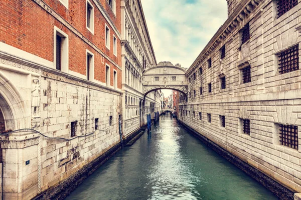 Most Westchnień Kanale Wenecji Włoszech Znany Kierunek Turystyczny — Zdjęcie stockowe