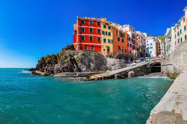 Riomaggiore Cinque Terre Italien Sommer — Stockfoto