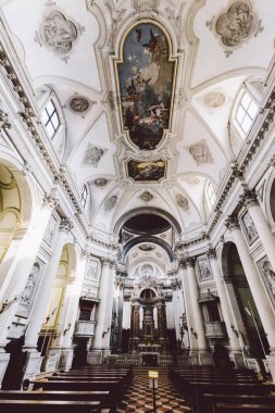 Church of Saint Mary of the Rosary Gesuati interior in Venice, Italy clipart