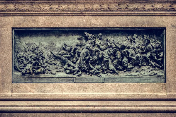 ヴェネツィア イタリアビクターエマニュエル2世に記念碑の彫刻 ヴィンテージ — ストック写真