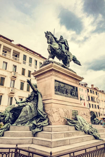 Monumento Victor Emmanuel Veneza Itália Vindima — Fotografia de Stock