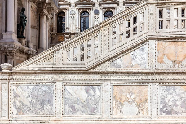 Detaily Architektury Palazzo Ducale Nebo Doge Palace Benátkách Itálie Italská — Stock fotografie