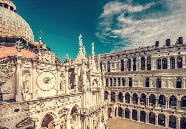 Der Dogenpalast Und Die Basilika San Marco Venedig Italien Historischer — Stockfoto