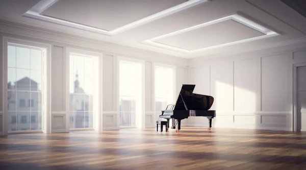Класичне Грандіозне Піаніно Інтер Єрі Класичного Стилю Музичний Інструмент — стокове фото