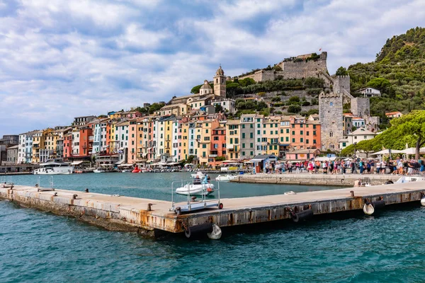 Marina Von Porto Venere Italien Portovenere Der Ligurischen Küste — Stockfoto