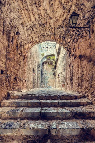 Древняя Лестница Замке Дориа Порто Венере Италия Архитектура — стоковое фото