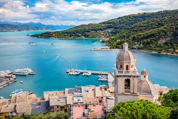 Marina Von Porto Venere Italien Portovenere Der Ligurischen Küste — Stockfoto