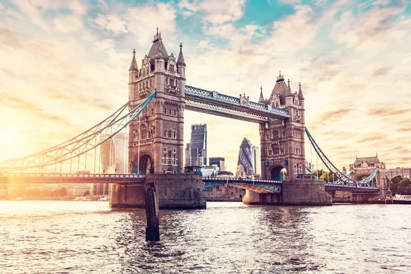 Tower Bridge London Sunset River Thames — Stock Photo, Image