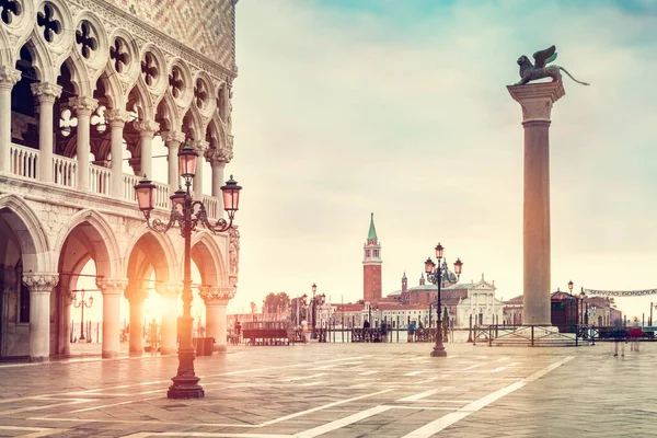Piazza San Marco Palazzo Ducale Venedik Talya Daki Doge Sarayı — Stok fotoğraf