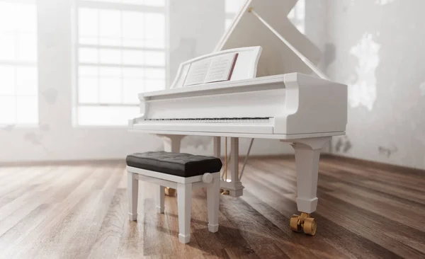 Classic Grand Piano Classical Style Room Interior Musical Instrument — ストック写真