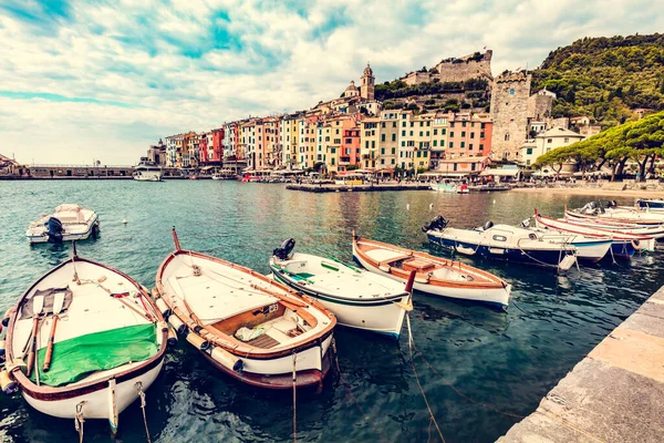 Talya Porto Venere Marinası Ligurian Sahilinde Portovenere — Stok fotoğraf