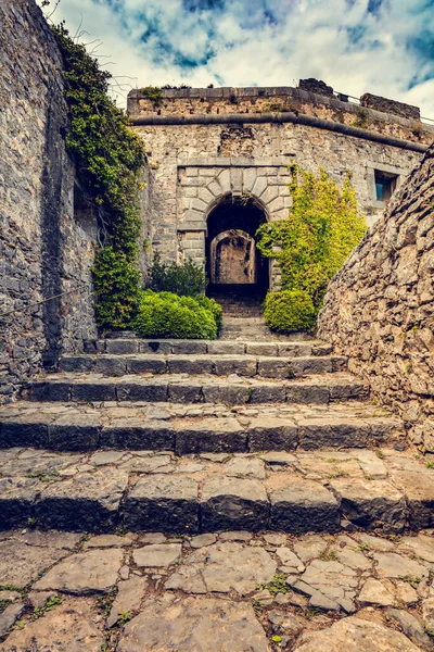 Древняя Лестница Замке Дориа Порто Венере Италия Архитектура — стоковое фото