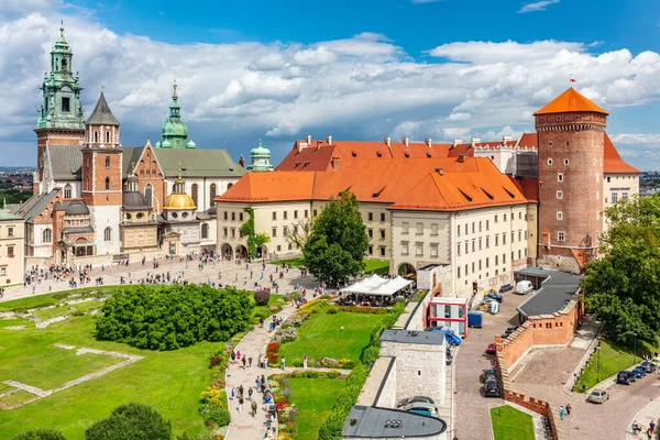 Wawel Kraliyet Kalesi Krakow Polonya Katedrali - Stok İmaj