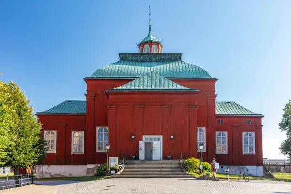 Kościół Amiralitetskyrkan Karlskronie Szwecja Zdjęcia Stockowe bez tantiem