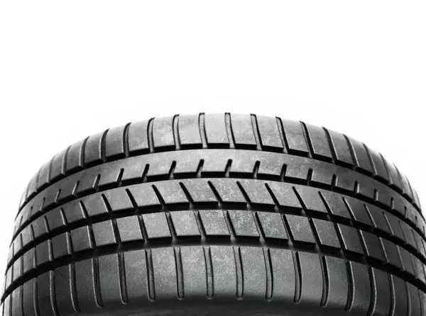 Close Car Tire Tread Pattern White Background Immagini Stock Royalty Free